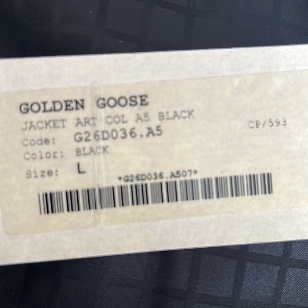 Golden goose deluxe brand Woman’s jacket leather size large black - Picture 8 of 16